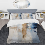 White And Blue Paint Fusion - Duvet Cover Set