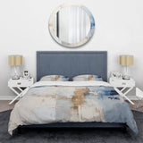 White And Blue Paint Fusion - Duvet Cover Set