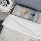 White And Blue Paint Fusion - Duvet Cover Set