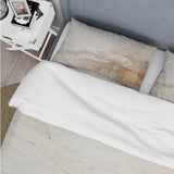 Beige And Brown Paint Fusion - Duvet Cover Set