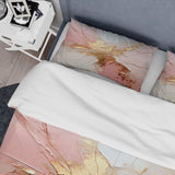 Gold And Pink Paint Fusion - Duvet Cover Set