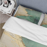 Gold And Green Paint Fusion II - Duvet Cover Set