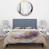 Gold And Purple Lunar Spiral - Duvet Cover Set
