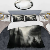 Mysterious Misty Mountain Morning - Duvet Cover Set