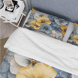 Elegant Yellow And Blue Pansy Petals - Duvet Cover Set