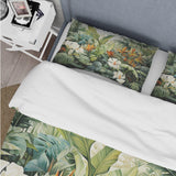 White Contemporary Botany Jungle Wonders - Duvet Cover Set