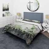 Green Minimalism Botanical Serenity - Duvet Cover Set