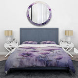 Violet Veil Delicate Poppies Moment - Duvet Cover Set