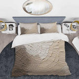 Graceful Minimalism Beige Muted Art - Duvet Cover Set