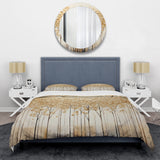 Minimalism Golden Trees Harmony - Duvet Cover Set