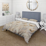 Beige Embellished Tulips Symphony I - Duvet Cover Set