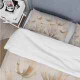 Beige Embellished Tulips Symphony I - Duvet Cover Set