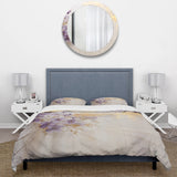 Purple And Gold Adorned Violets Meadow III - Duvet Cover Set