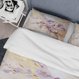 Purple And Gold Adorned Violets Meadow IV - Duvet Cover Set