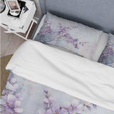 Purple Minimalism Violets - Duvet Cover Set