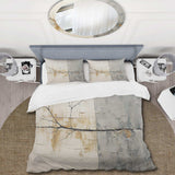 grey and white nature split - Duvet Cover Set