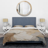 beige minimalism elegance in bloom - Duvet Cover Set