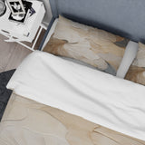 beige minimalism elegance in bloom - Duvet Cover Set