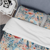 Pastel  Bohemian Ferns Pattern - Duvet Cover Set