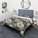 Flower Elegance Neutral Grey - Duvet Cover Set