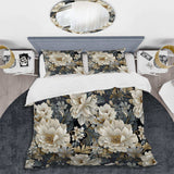 Flower Elegance Neutral Grey - Duvet Cover Set