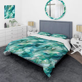 Seaglass Mosaic Emerald Coastal Pattern - Duvet Cover Set