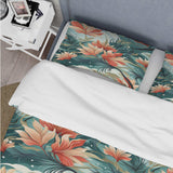 Tropical Coastal Escape Coastal Pattern - Duvet Cover Set