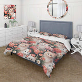 Floral Felines Delights - Duvet Cover Set