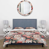 Floral Felines Delights - Duvet Cover Set