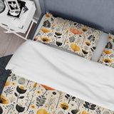 Beige Bohemian Bliss Floral Pattern - Duvet Cover Set