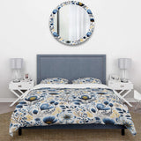 Nordic Yellow Blue Garden Dreams - Duvet Cover Set