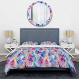 Colorful Watercolor Ikat Mirage - Duvet Cover Set