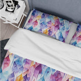 Colorful Watercolor Ikat Mirage - Duvet Cover Set