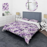 Lilac Seamless Purple Waves - Duvet Cover Set