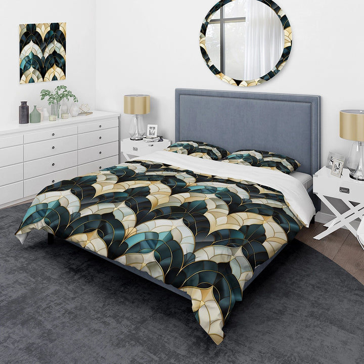 Gold Art Deco Gmarble Glamour Bliss - Duvet Cover Set