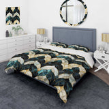 Gold Art Deco Gmarble Glamour Bliss - Duvet Cover Set