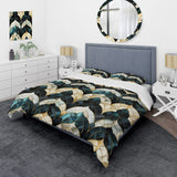 Gold Art Deco Gmarble Glamour Bliss - Duvet Cover Set