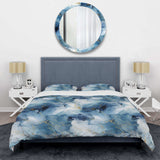 Blue Ethereal Elegance Marble Pattern - Duvet Cover Set