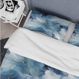 Blue Ethereal Elegance Marble Pattern - Duvet Cover Set