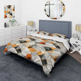 Gold Industrial Chic Marble Escape - Duvet Cover Set