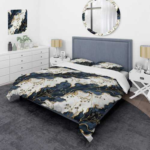 Vintage Charm Marble Pattern - Duvet Cover Set