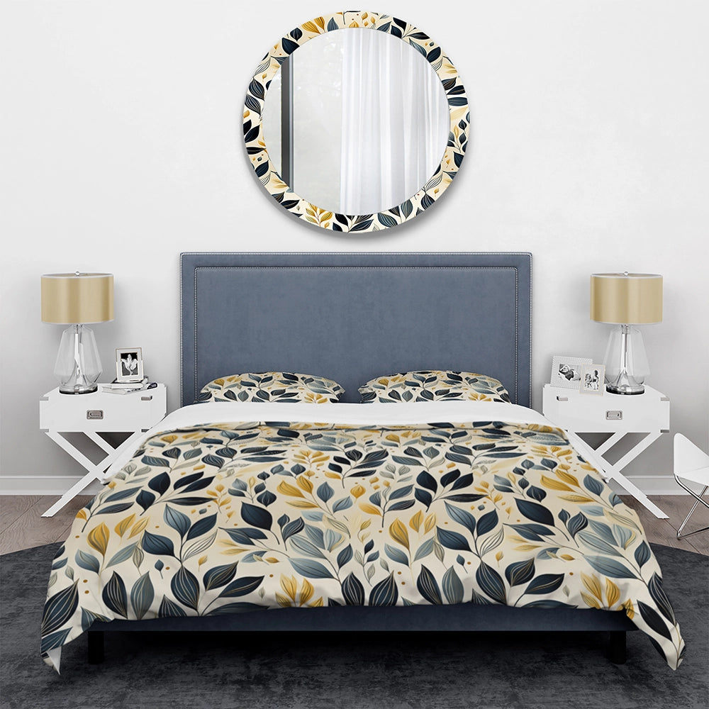 Modern Leaf Patterns - Duvet Cover Set