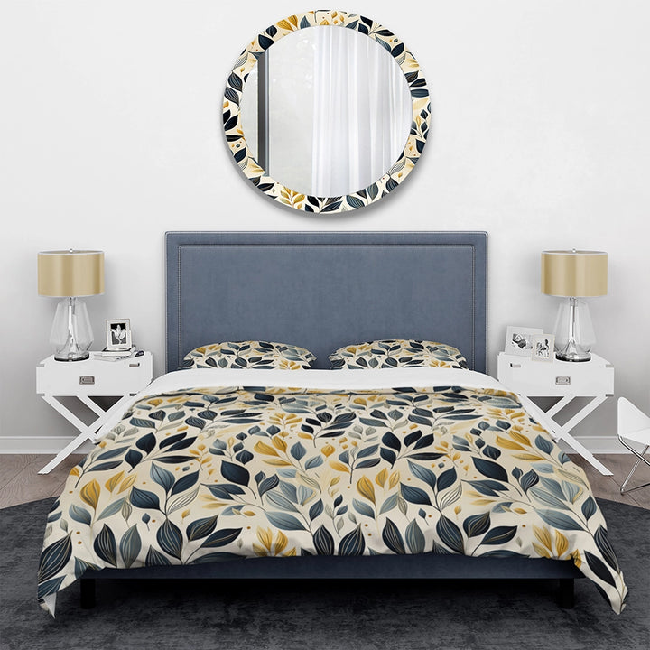 Modern Leaf Patterns - Duvet Cover Set