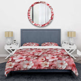 Pink Sakura Blossoms Floral - Duvet Cover Set