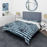 Nautical Charm Striped Pattern - Duvet Cover Set