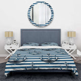 Nautical Charm Striped Pattern - Duvet Cover Set