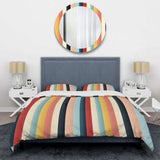 Colorful Nostalgia  Striped Pattern - Duvet Cover Set