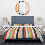Colorful Nostalgia  Striped Pattern - Duvet Cover Set