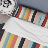 Colorful Nostalgia  Striped Pattern - Duvet Cover Set