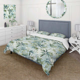 Bamboo Tranquility Tropical Pattern - Duvet Cover Set